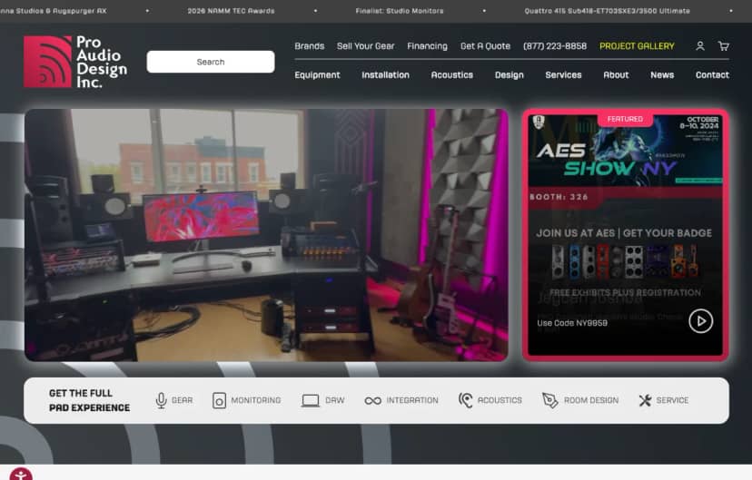 ProAudio Design screenshot