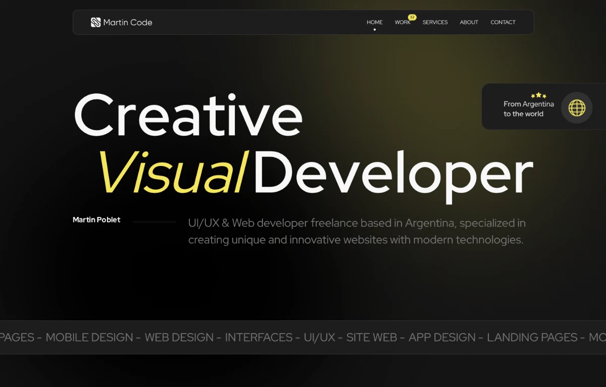 Martin Code — Next.js screenshot