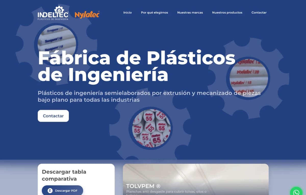 Indeltec — Next.js screenshot