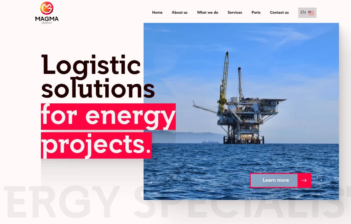 Magma Energy — React screenshot