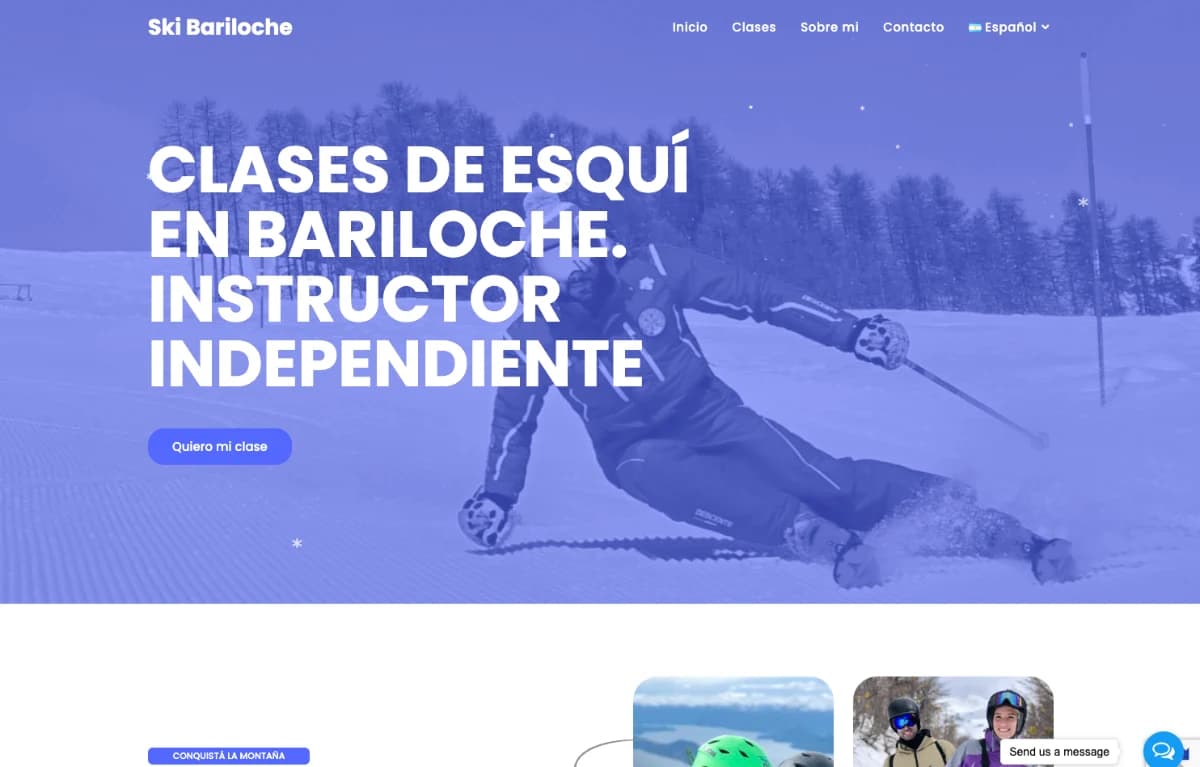 Ski Bariloche — WordPress screenshot