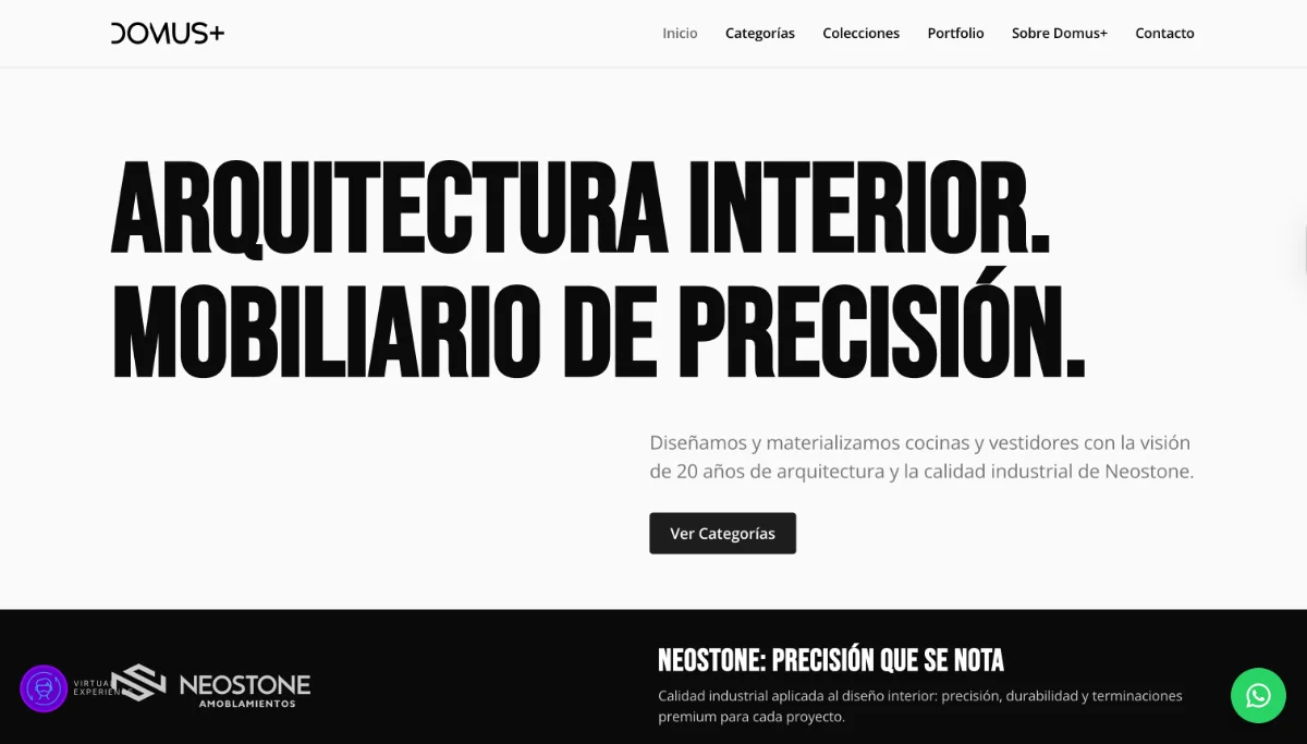 Domusmas — Next.js screenshot
