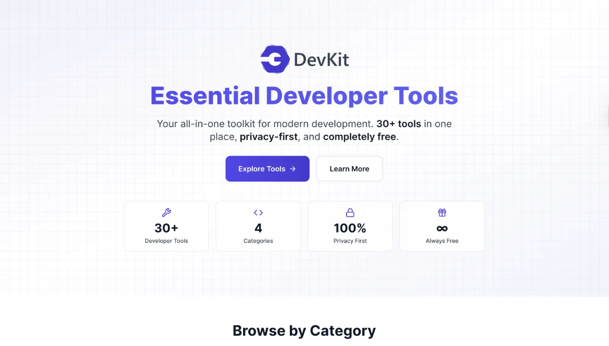 Devkit — Next.js screenshot