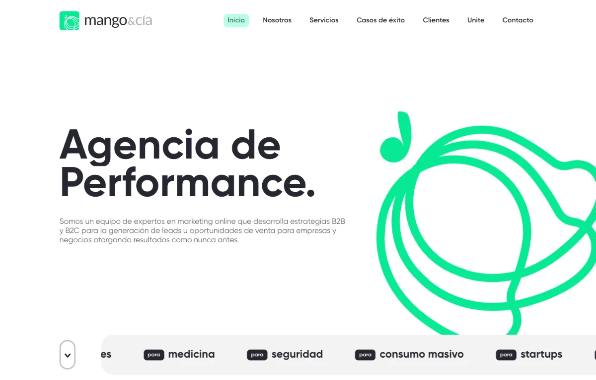 Mango & Cía — React screenshot