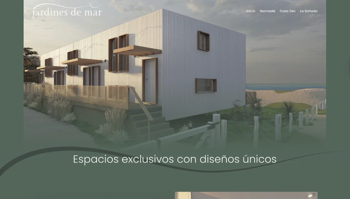 Jardines de Mar — React screenshot