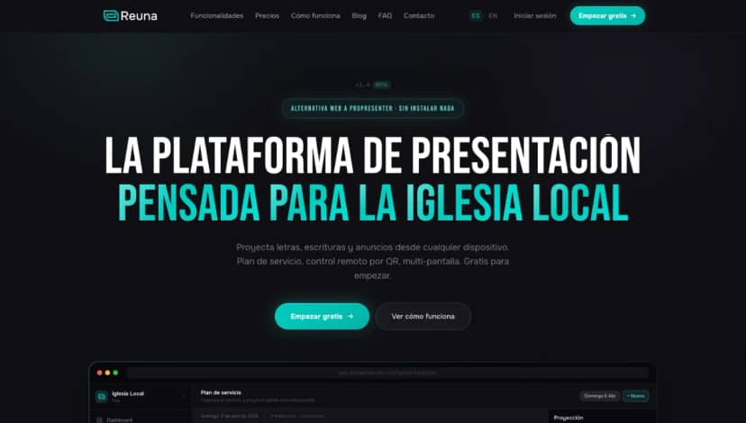 Reuna Presenter screenshot