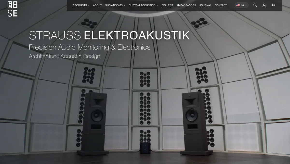 Strauss Elektroakustik — Shopify screenshot