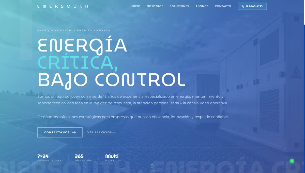 Enersouth — Next.js screenshot
